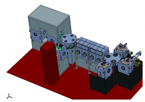 複合式濺鍍+化學氣相沉積+電子槍 +熱蒸鍍+手套箱系統